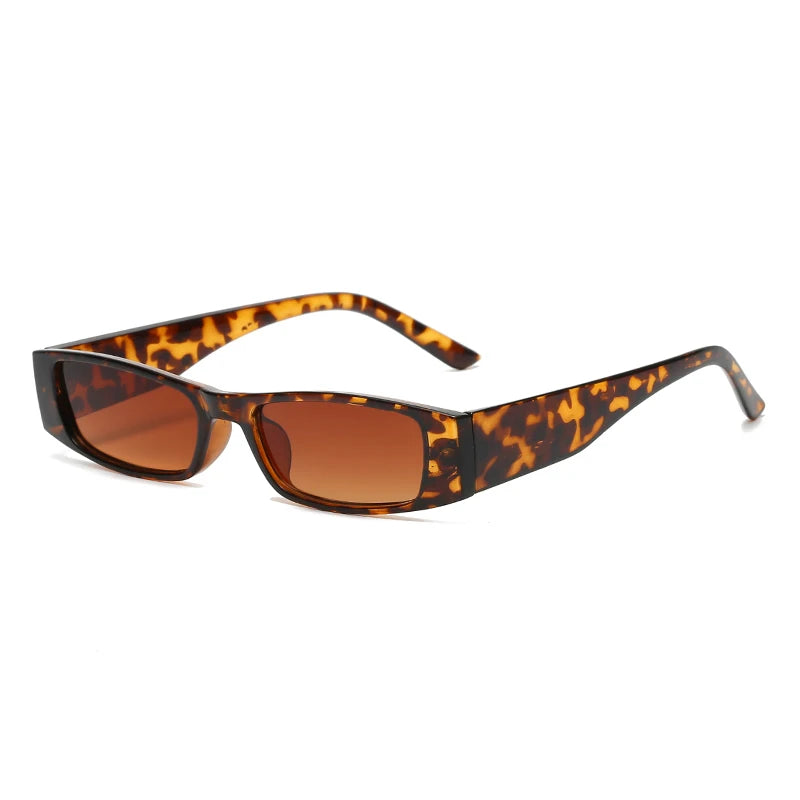 Fashion Narrow Frame Rectangle Sunglasses Women Brand Designer Black Sun Glasses For Female Trend Glasees Ladies UV400