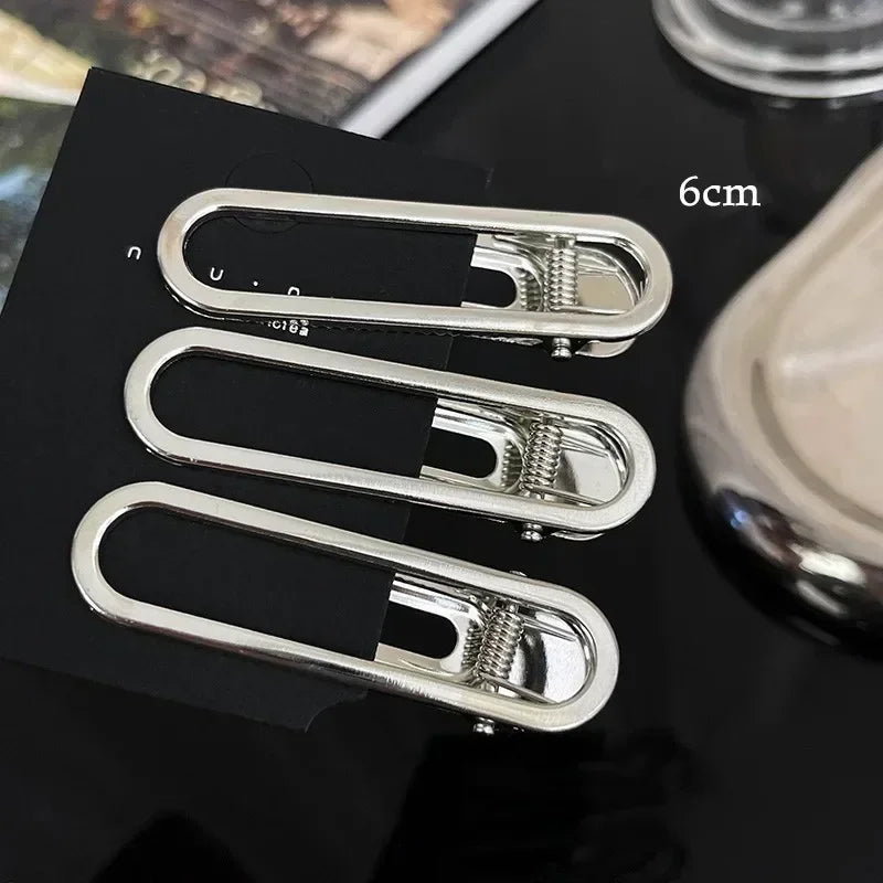 Sliver Hair Root Fluffy Clips Women Simple Metal Hair Fixed Clips Hairdressing Section Clips Barber Salon Hair Cut Styling Tools