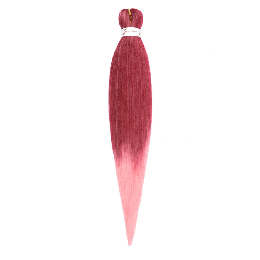 Pre-stretched Synthetic Braiding Hair Ombre