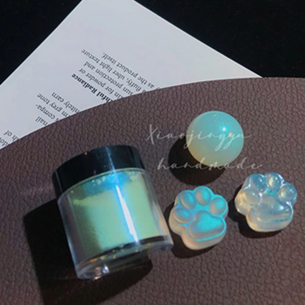 Jars Aurora Nail Powder Pearl Nail Glitter Neon Shimmer Nails Chrome Powder Dipping Powder Decoration Aurora Manicure Pigment