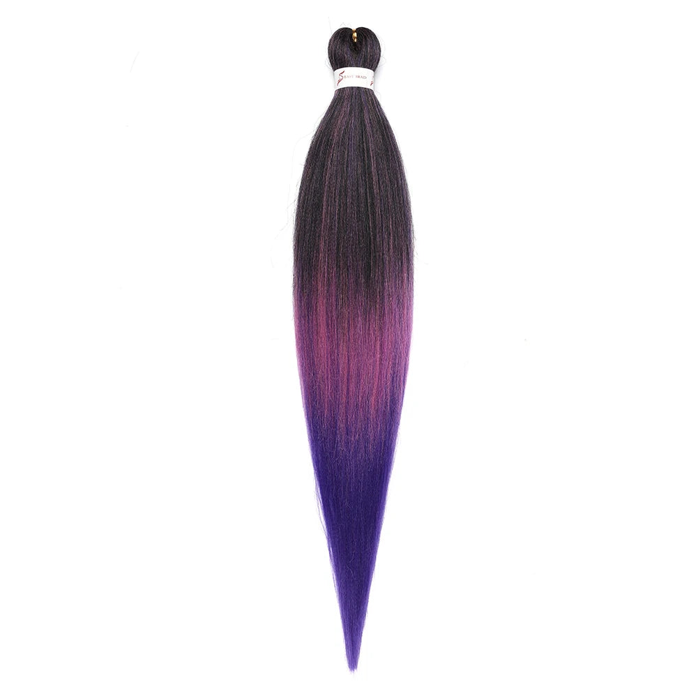 Pre-stretched Synthetic Braiding Hair Ombre