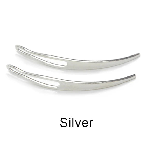 2 Pcs Loc Interlocking Needles Crochet Wig Needle Curved Hair Needle for Making Wigs Hair Interlocking Tools