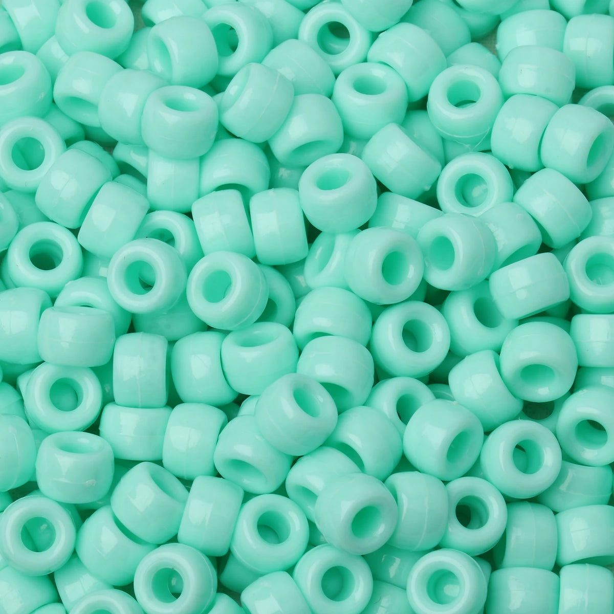 100pcs 6x9mm Colorful Pony Beads Fashion Big Hole Acrylic Beads Kids DIY Bracelet Necklace Making HandCrafts Girls Hair Beads