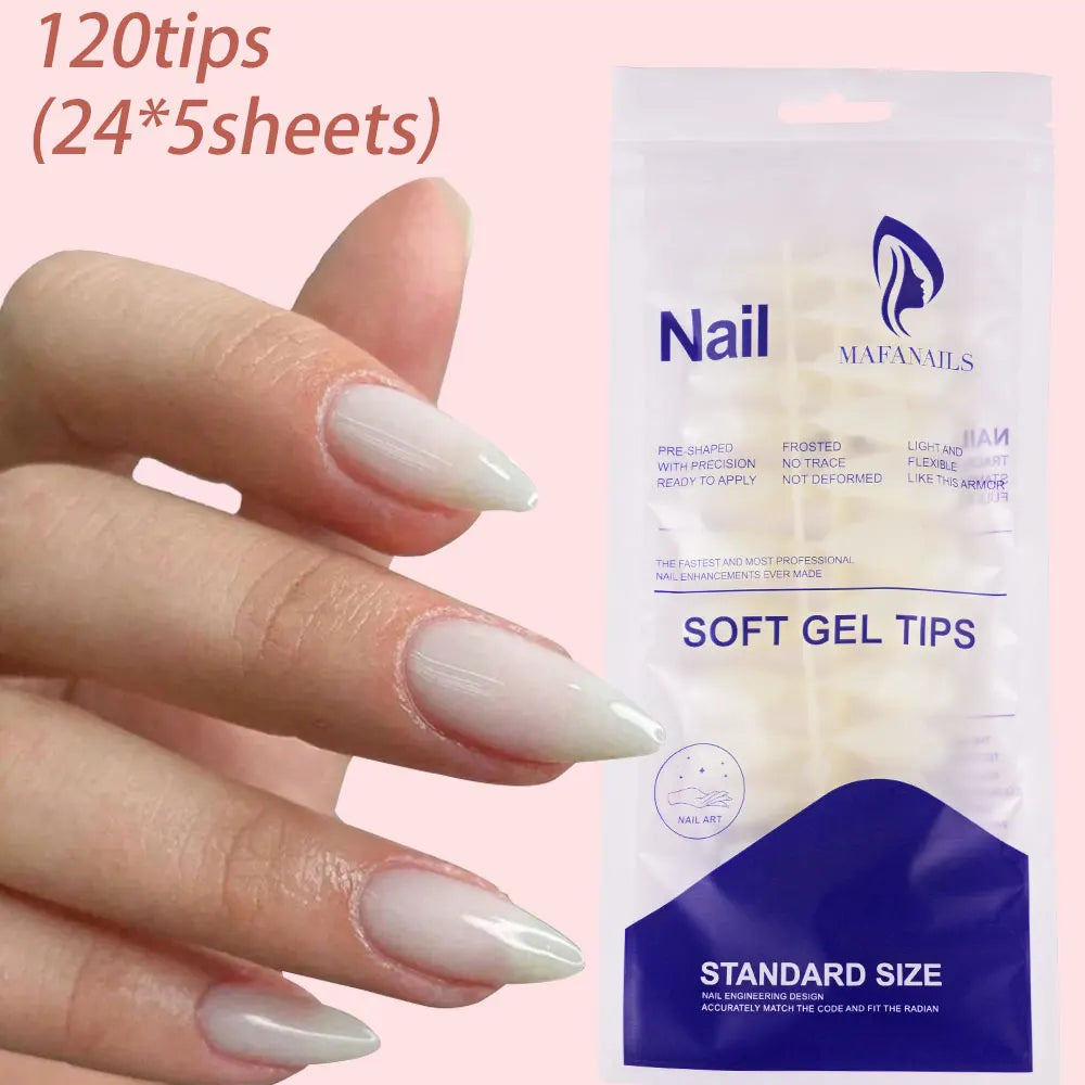 100Pcs Light Pink Press on Nails Short Medium Square Wearable Fake Nails Tips 10 Sizes Full Cover False Nails Finger Decoration