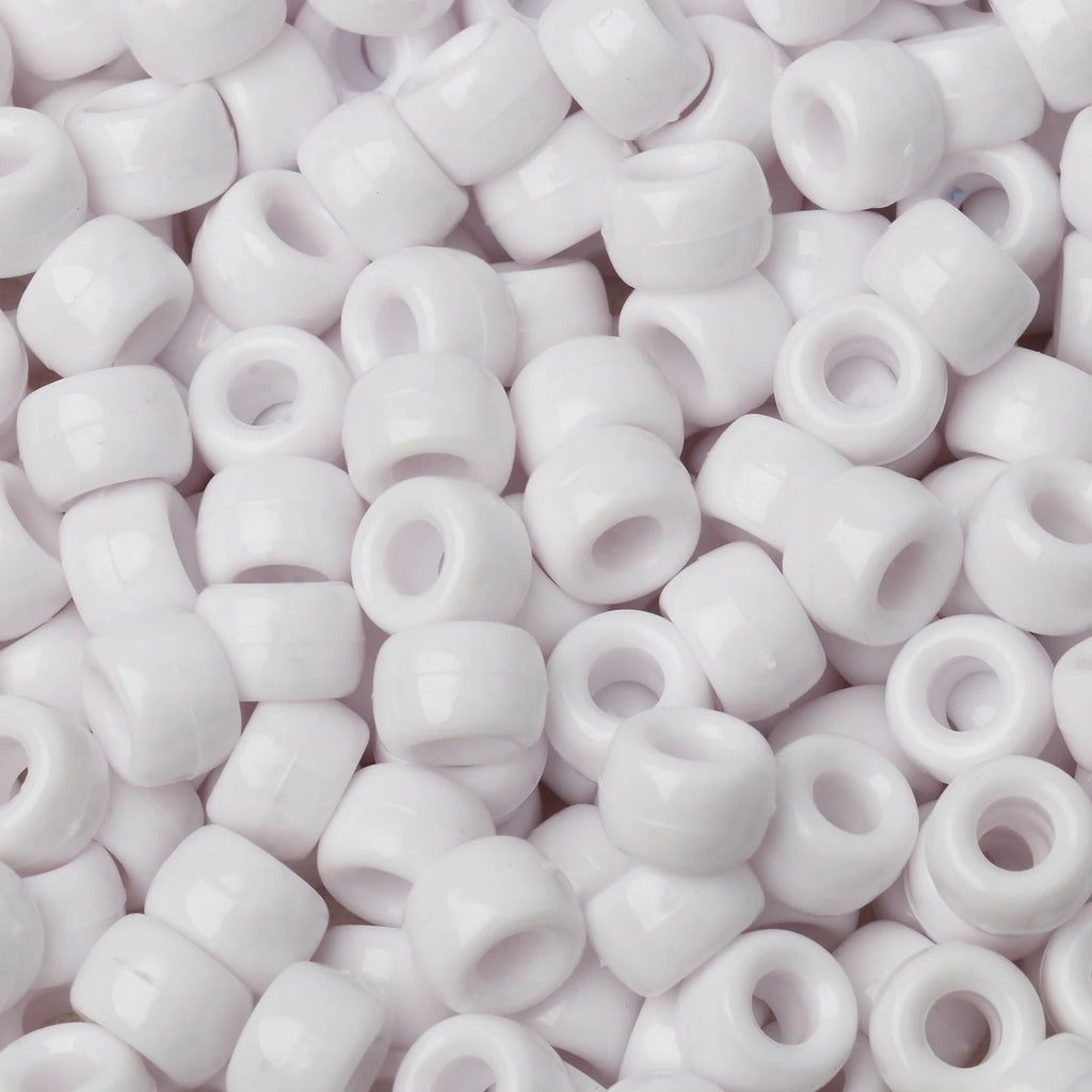 100pcs Pony Beads Big Hole Acyrlic Hair Beads HandCraft For Jewelry Making DIY Bracelets Necklace Gift Accessories