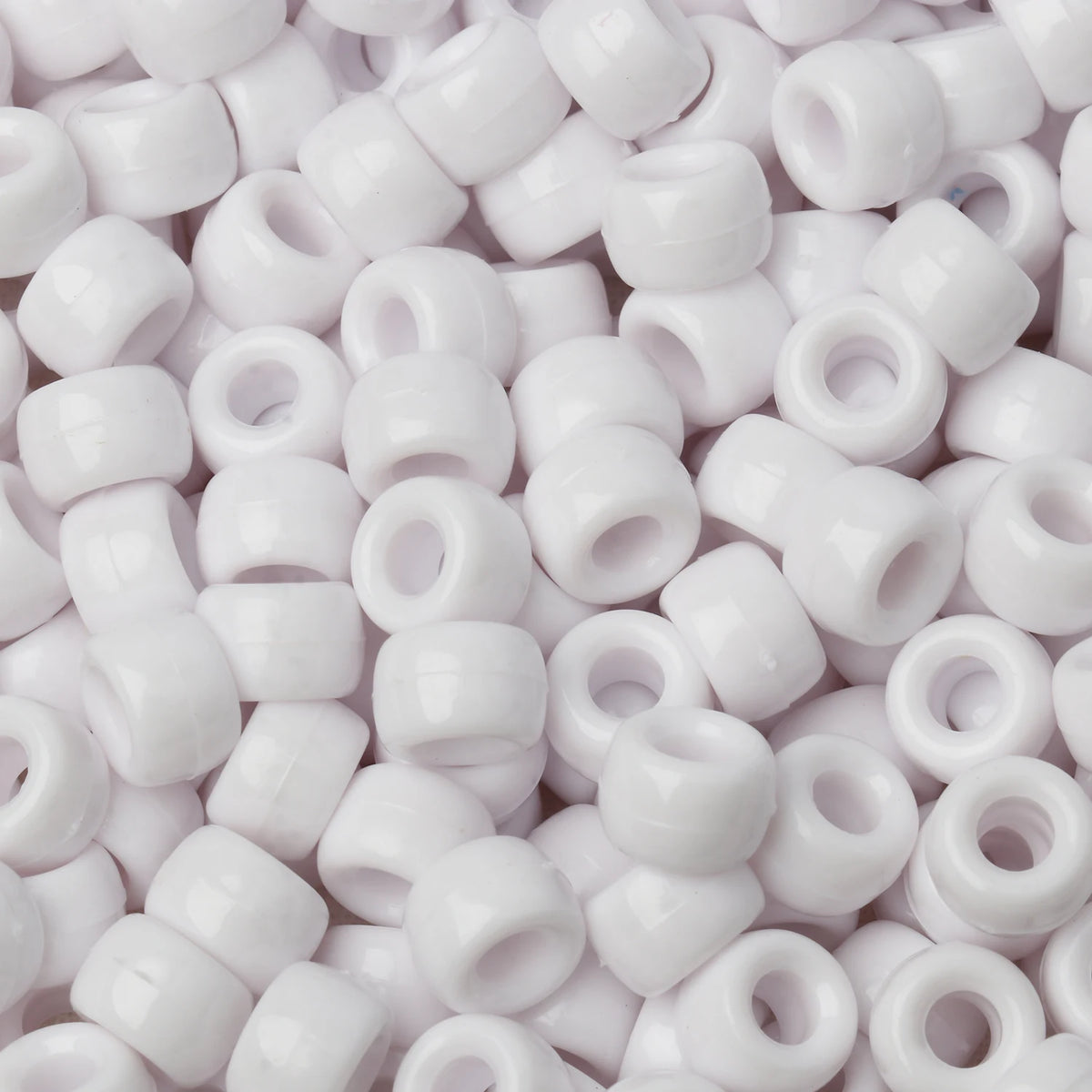 100pcs Pony Beads Big Hole Acyrlic Hair Beads HandCraft For Jewelry Making DIY Bracelets Necklace Gift Accessories