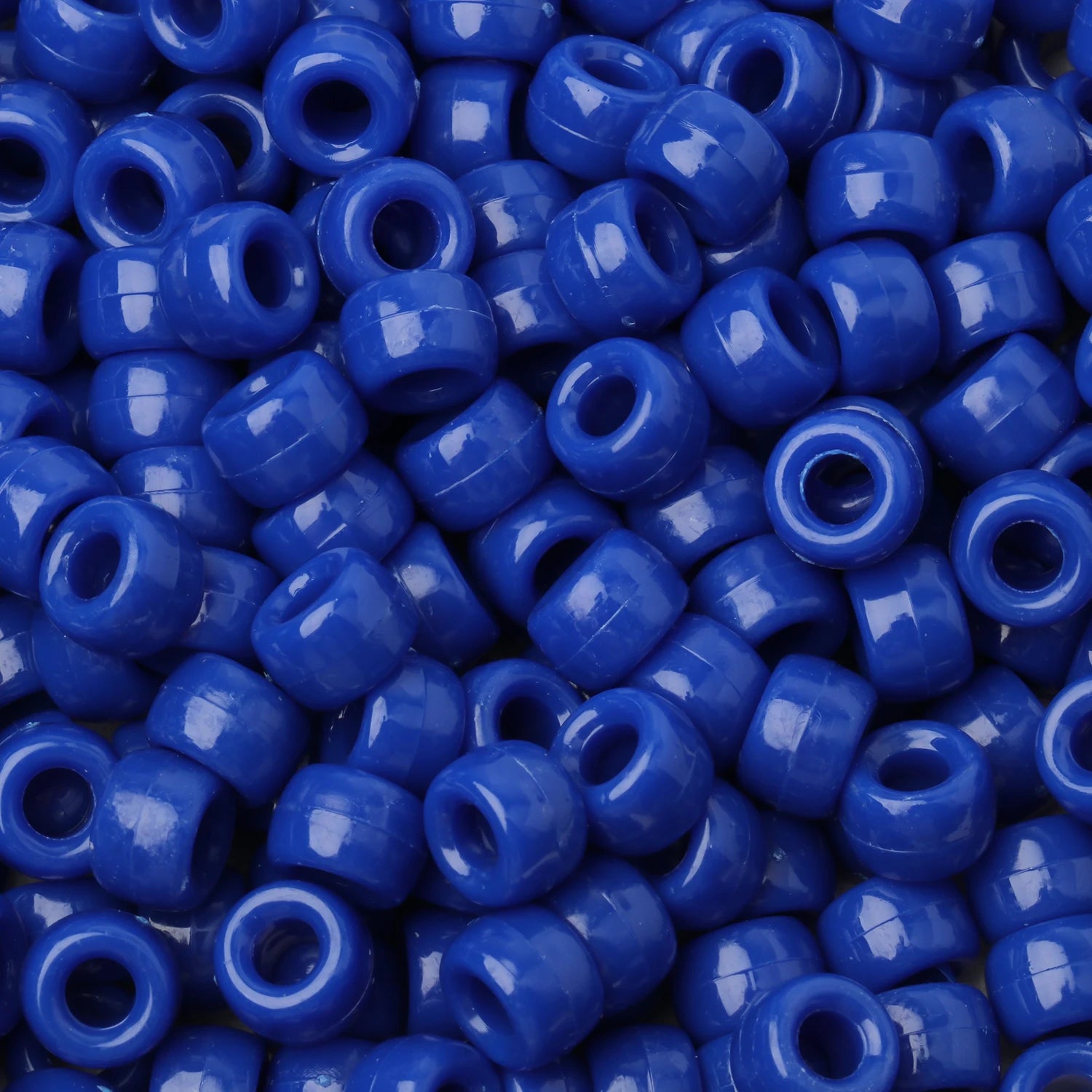 100pcs Pony Beads Big Hole Acyrlic Hair Beads HandCraft For Jewelry Making DIY Bracelets Necklace Gift Accessories