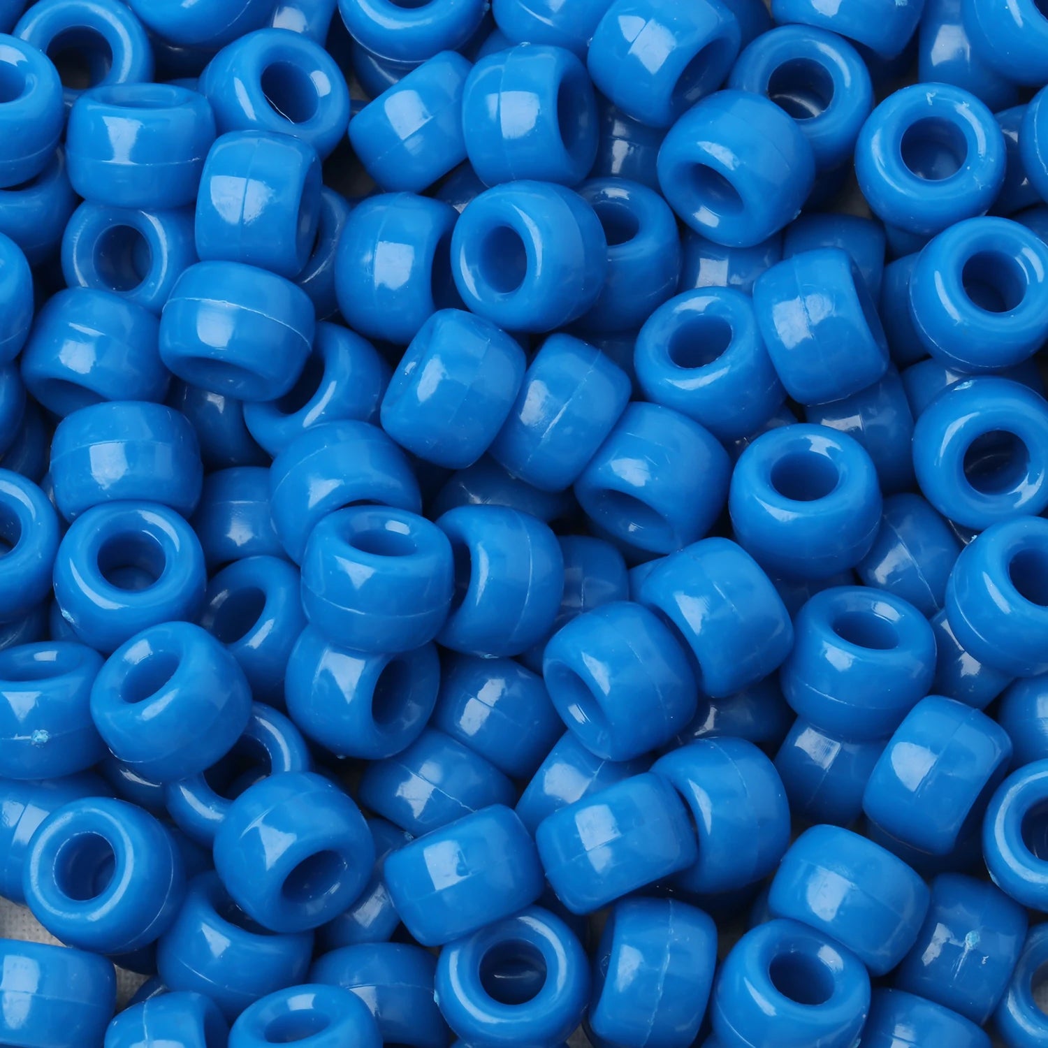 100pcs Pony Beads Big Hole Acyrlic Hair Beads HandCraft For Jewelry Making DIY Bracelets Necklace Gift Accessories