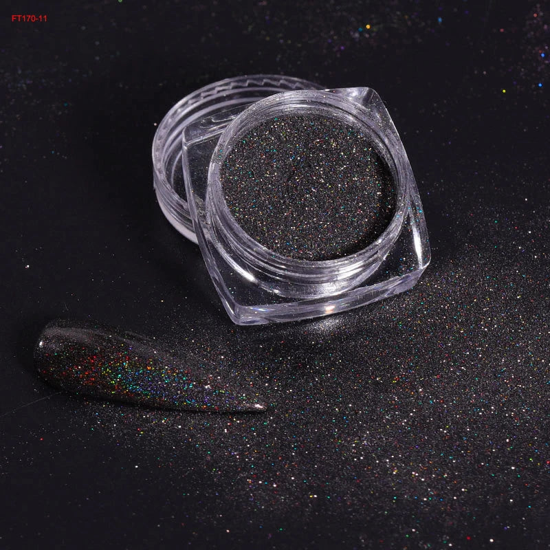 Jars Aurora Nail Powder Pearl Nail Glitter Neon Shimmer Nails Chrome Powder Dipping Powder Decoration Aurora Manicure Pigment