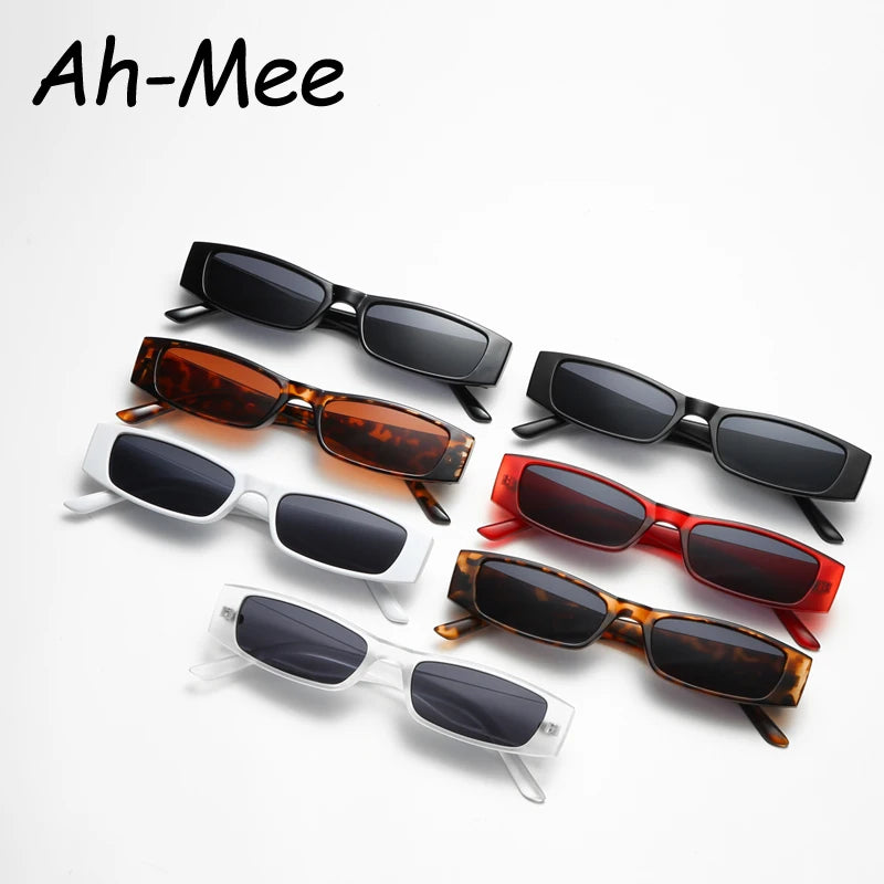 Fashion Narrow Frame Rectangle Sunglasses Women Brand Designer Black Sun Glasses For Female Trend Glasees Ladies UV400