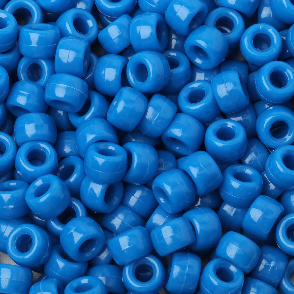 100pcs Pony Beads Big Hole Acyrlic Hair Beads HandCraft For Jewelry Making DIY Bracelets Necklace Gift Accessories