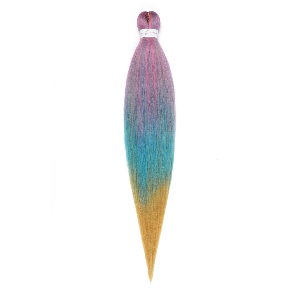 Pre-stretched Synthetic Braiding Hair Ombre