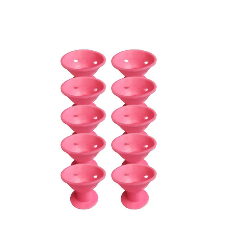 Set de rizadores sin calor: 10 piezas que incluyen rulos grandes y pequeños suaves para dormir para mujeres, varillas rizadoras para perezosas