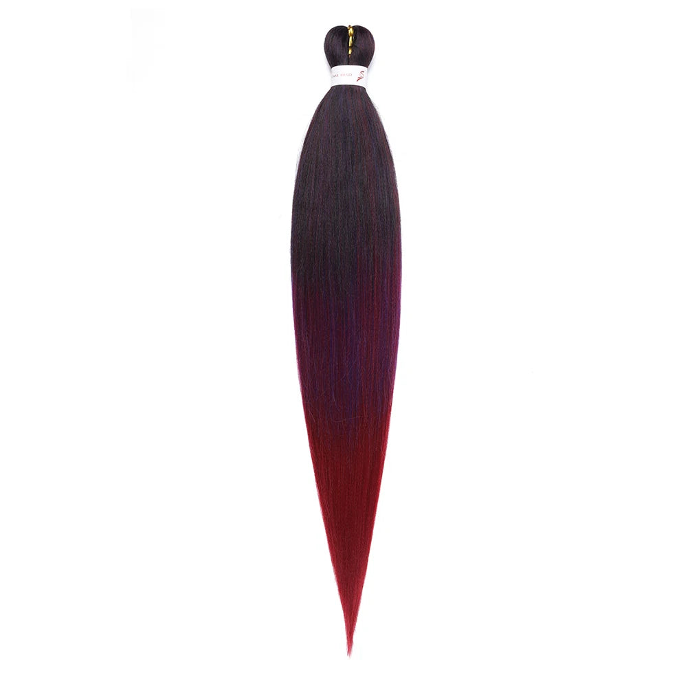 Pre-stretched Synthetic Braiding Hair Ombre