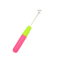 1 Pc 0.5cm/0.38cm loc Knitting Hook Crochet Hook Plastic Crochet Hook Needle Hair Weaving Crochet Needle Hook