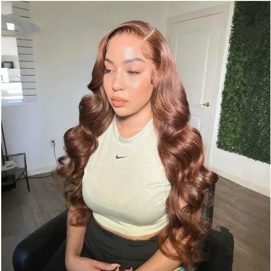 Chocolate Brown Body Wave Wig