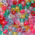 100pcs 6x9mm Colorful Pony Beads Fashion Big Hole Acrylic Beads Kids DIY Bracelet Necklace Making HandCrafts Girls Hair Beads