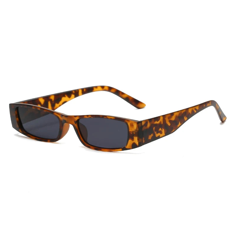 Fashion Narrow Frame Rectangle Sunglasses Women Brand Designer Black Sun Glasses For Female Trend Glasees Ladies UV400