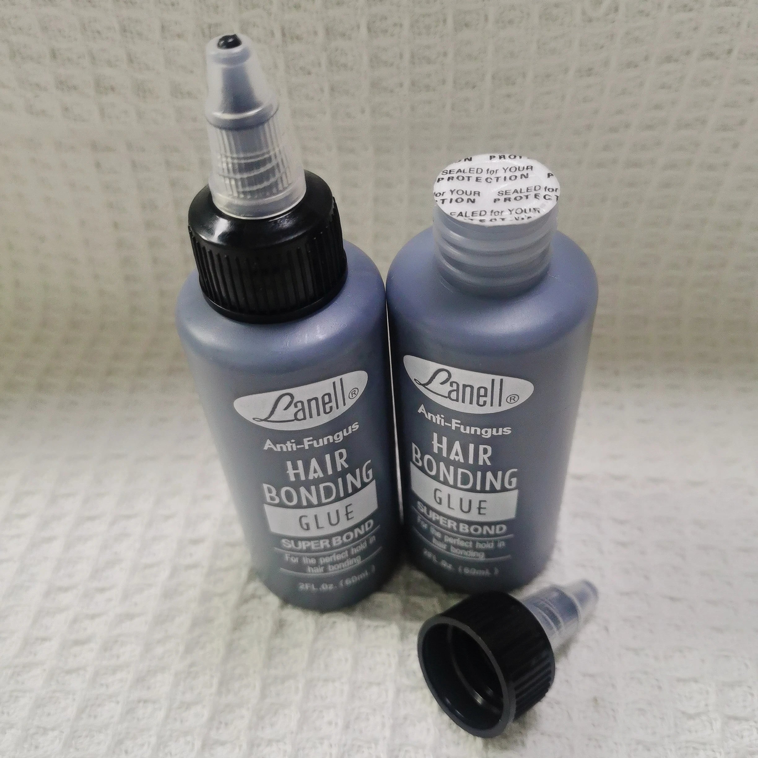 1pcs/2pcs 2Oz Lanell Black Hair Weaving Bond Anti-fungus Hair Bonding Glue SUPER BOND for the perfect hold in bonding