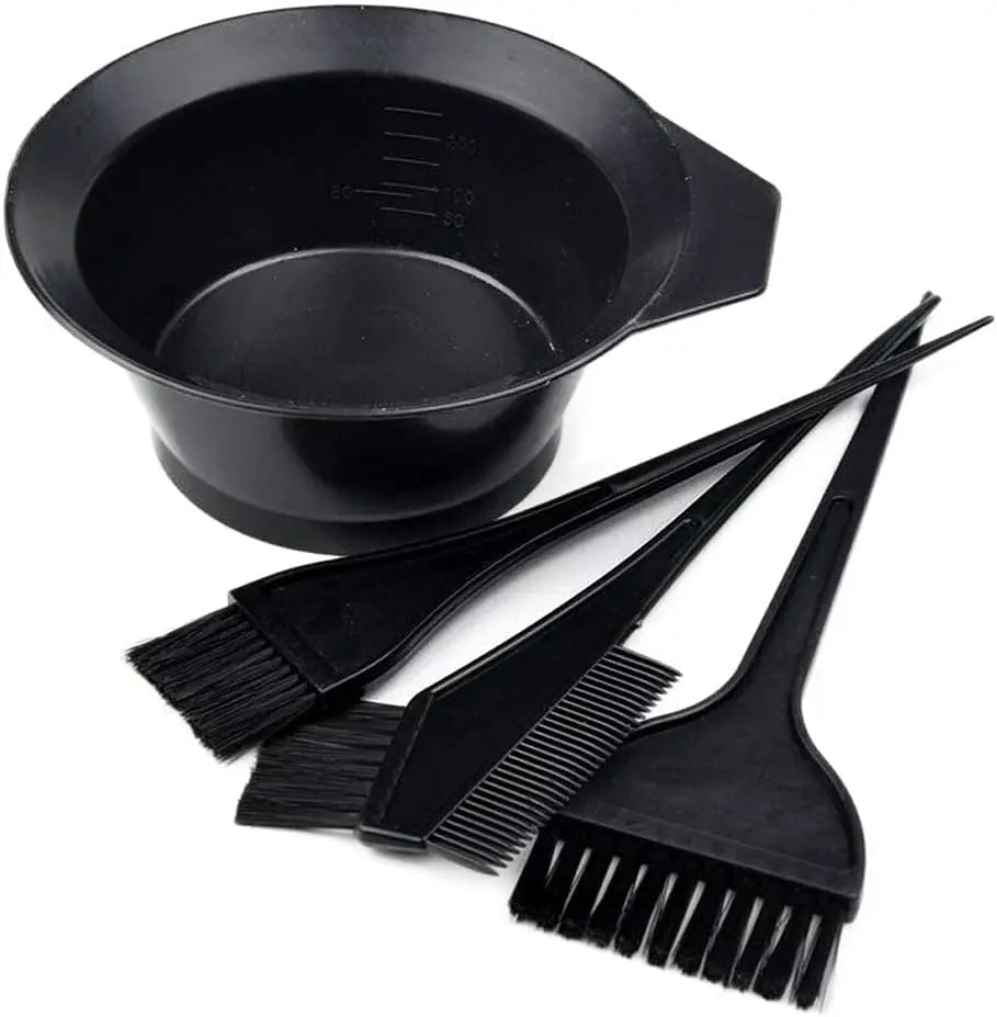 4pc Hair Coloring Kit, Hair Dye Brush, Tools for Hair Coloring Kit–Professional Dyeing Tools Set –Perfect for DIY and Salon Use