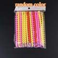 20Pcs Set Heatless Curls Mixed Color Spiral Hair Styling Tools Random Curling Rods for Cold Perming Suitable for Hair Salons