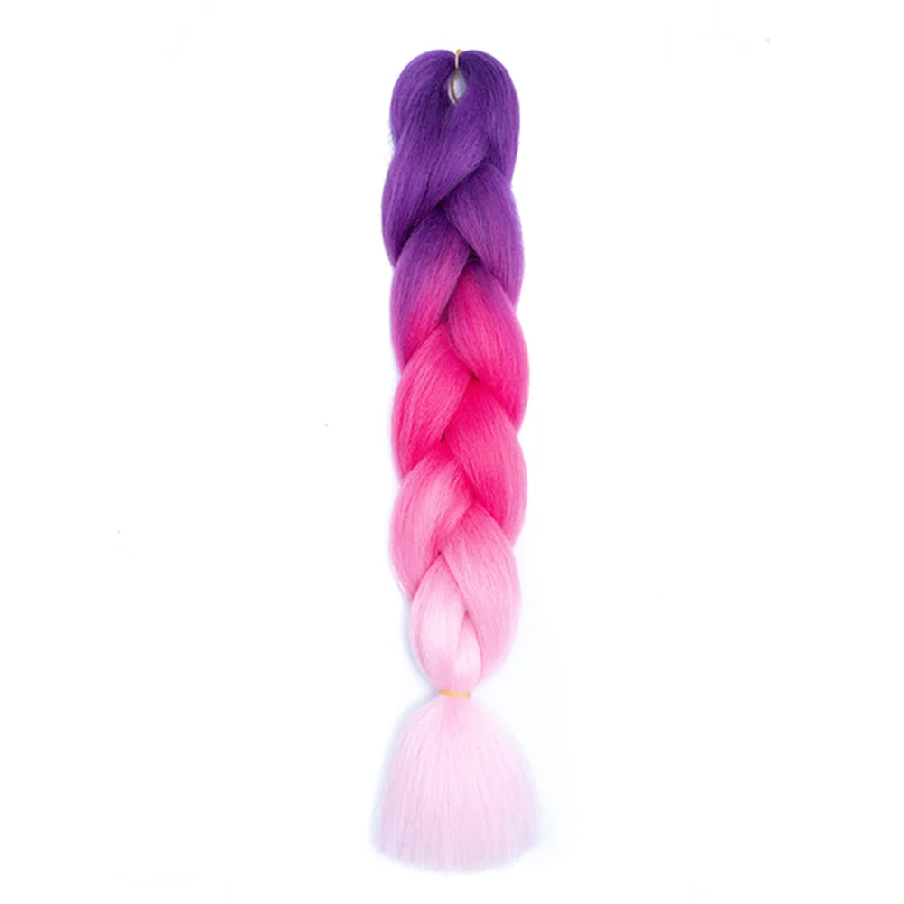 24 Inches Ombre Jumbo Braiding Hair Synthetic