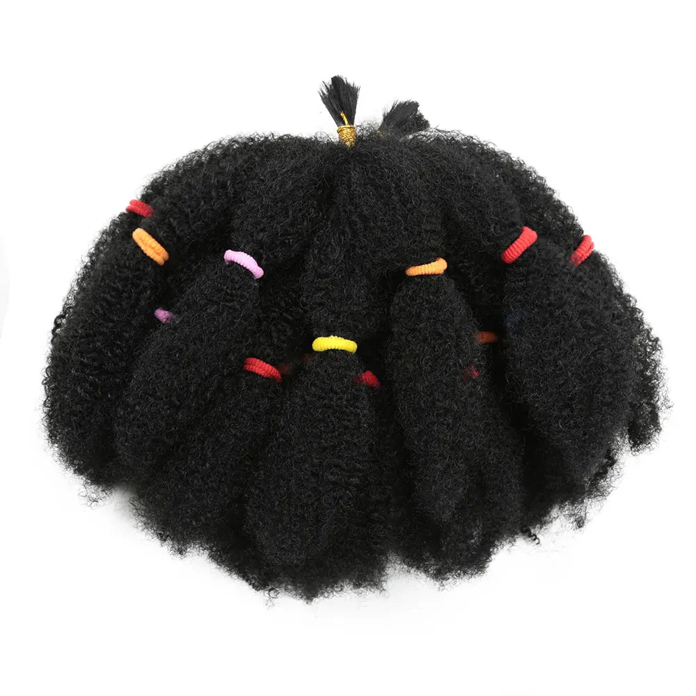 Afro Kinky Hair 12 Inch Synthetic Pre Stretched