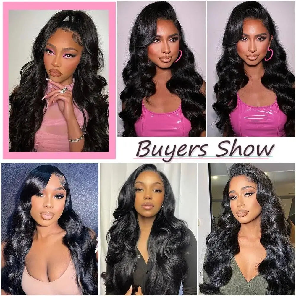 Natural Body Wave Virgin Human Hair Wig HD Lace Frontal 360 Wig