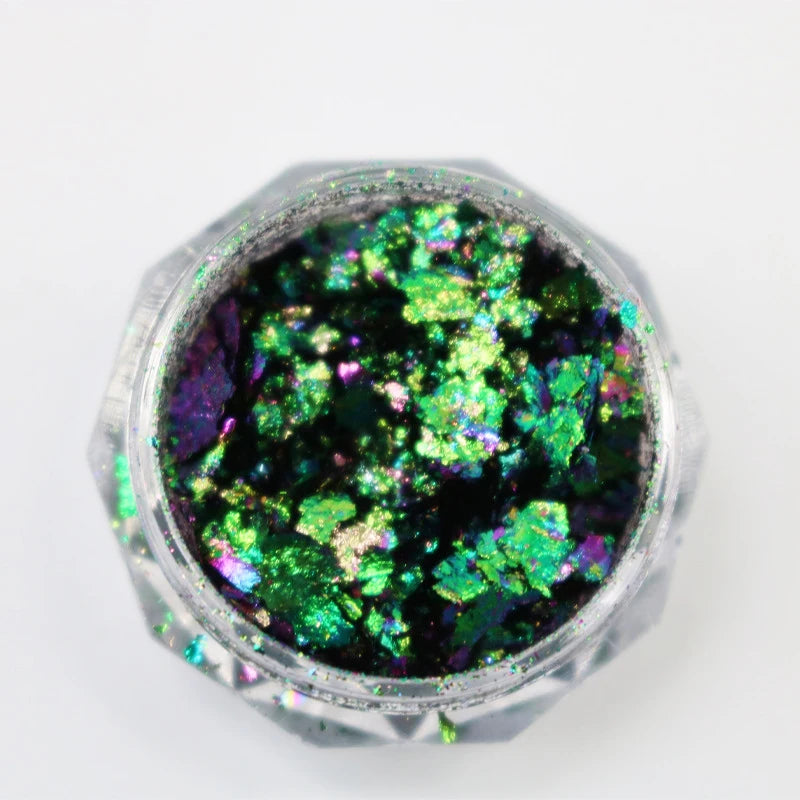 Jars Aurora Nail Powder Pearl Nail Glitter Neon Shimmer Nails Chrome Powder Dipping Powder Decoration Aurora Manicure Pigment