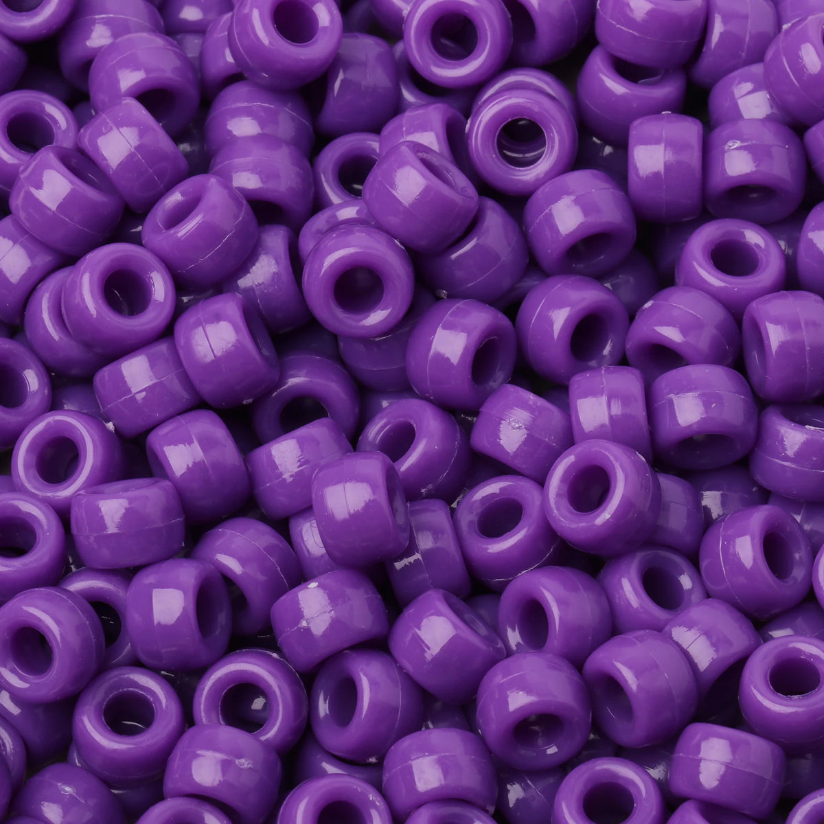 100pcs 6x9mm Colorful Pony Beads Fashion Big Hole Acrylic Beads Kids DIY Bracelet Necklace Making HandCrafts Girls Hair Beads