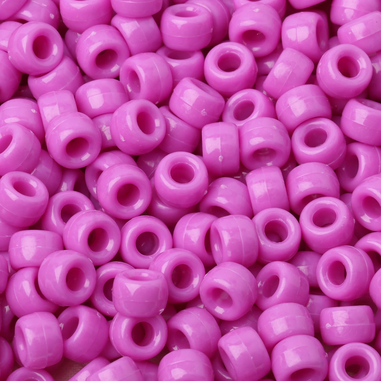 100pcs Pony Beads Big Hole Acyrlic Hair Beads HandCraft For Jewelry Making DIY Bracelets Necklace Gift Accessories