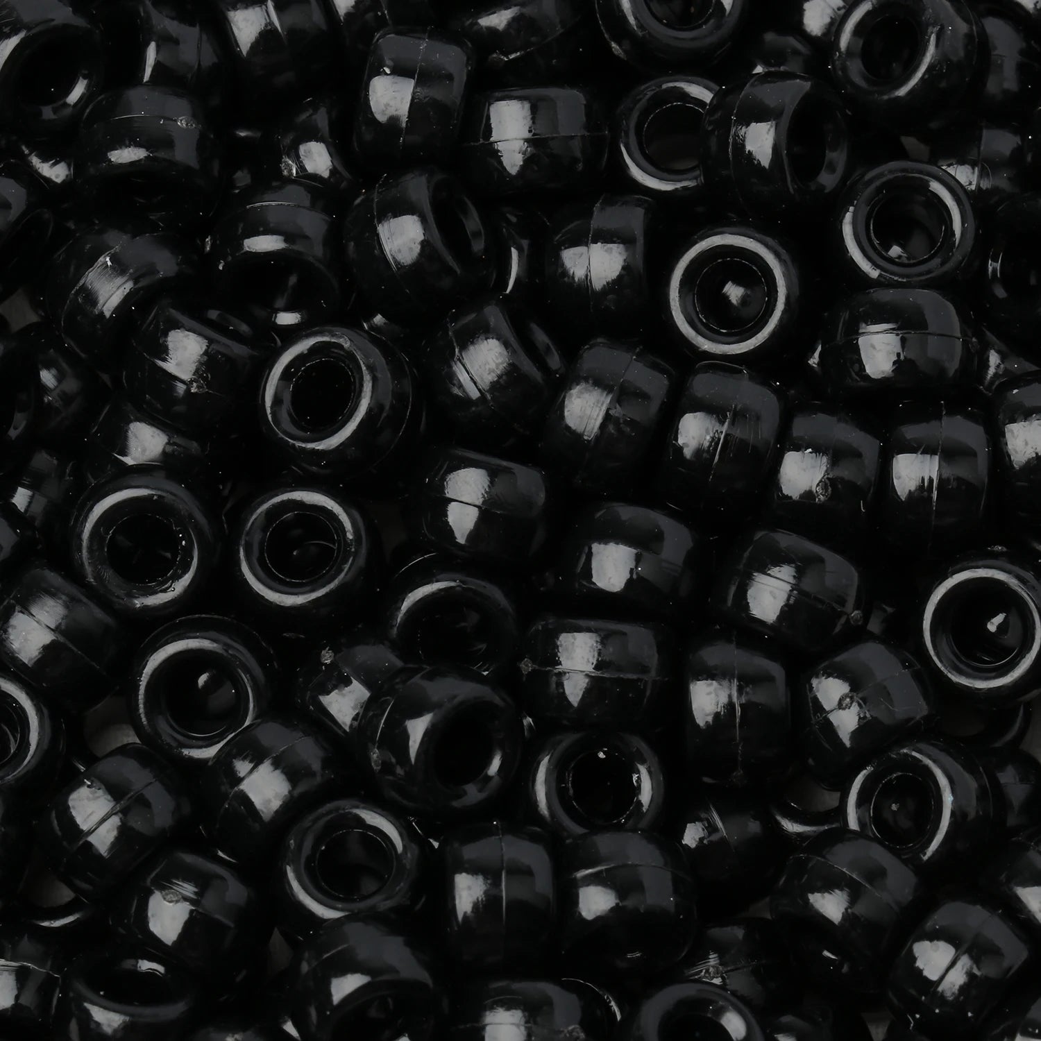 100pcs Pony Beads Big Hole Acyrlic Hair Beads HandCraft For Jewelry Making DIY Bracelets Necklace Gift Accessories
