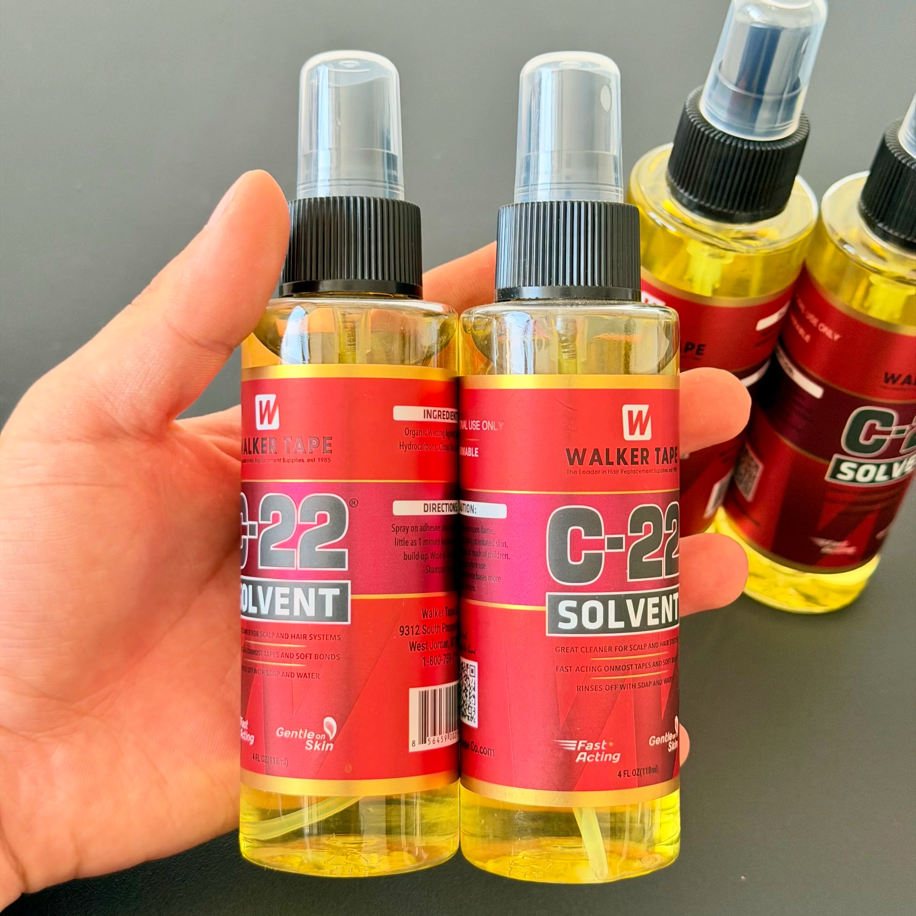 C-22 Hair Solvent Tape Adhesives Remover Quick Removel C22 Citrus Solvent Wig Glue Remover Wig Adhesive Remover Spray
