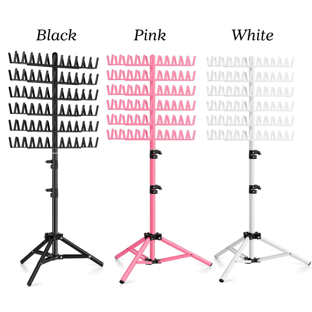 Hair Extension Holder Hanger Stand Braiding Hair Rack Double-Side Extension Display Holder Hair Separator Holder For Salon Home