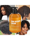 GZE CURL DEFINING CREAM with Argan Oil for Wavy and Curly Hair Hair Moisturizer and Deep Conditioning for Shine and Bounce
