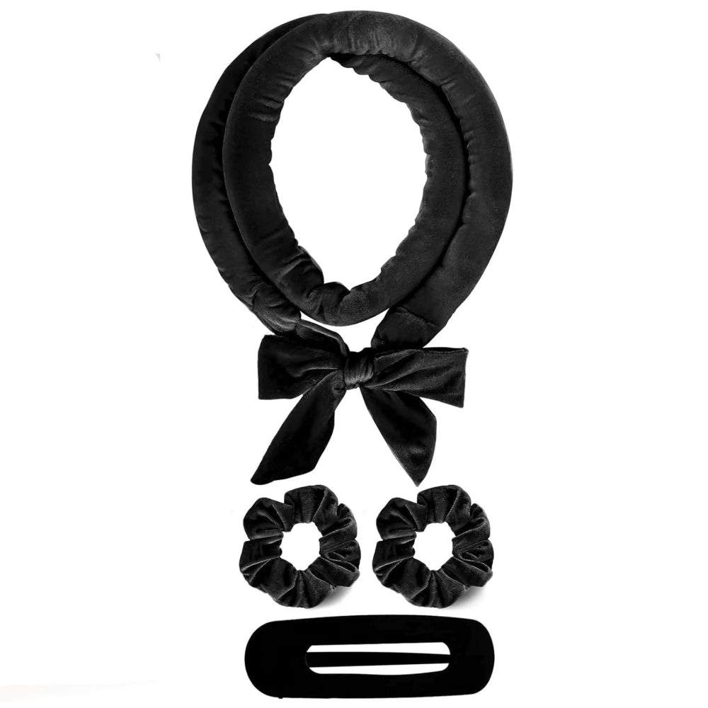 Rulos sin calor para el pelo, diadema rizadora sin calor, rulo suave de satén, rizadores para dormir, gorro de noche, herramientas de peinado