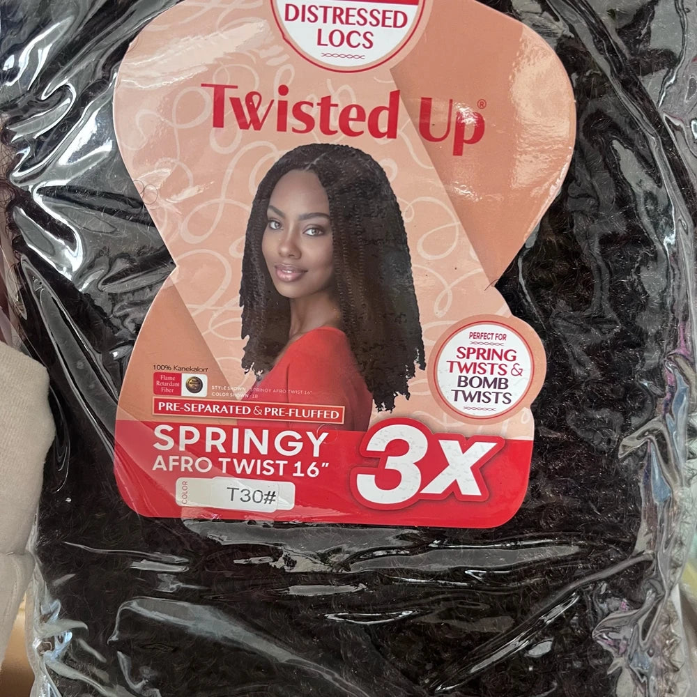 3X Afro Twist Synthetic Braid 16/24inch