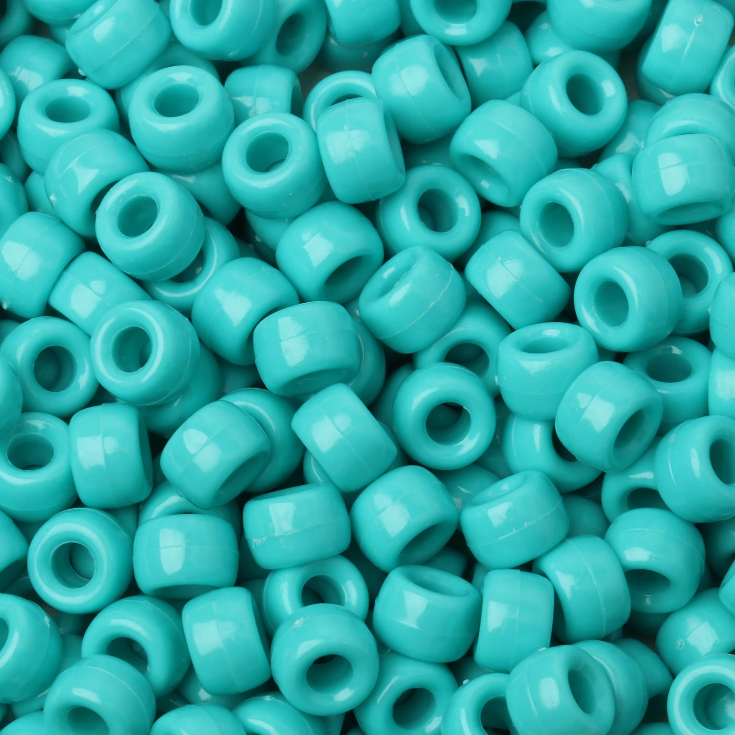 100pcs Pony Beads Big Hole Acyrlic Hair Beads HandCraft For Jewelry Making DIY Bracelets Necklace Gift Accessories