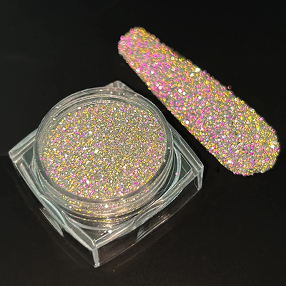 Jars Aurora Nail Powder Pearl Nail Glitter Neon Shimmer Nails Chrome Powder Dipping Powder Decoration Aurora Manicure Pigment