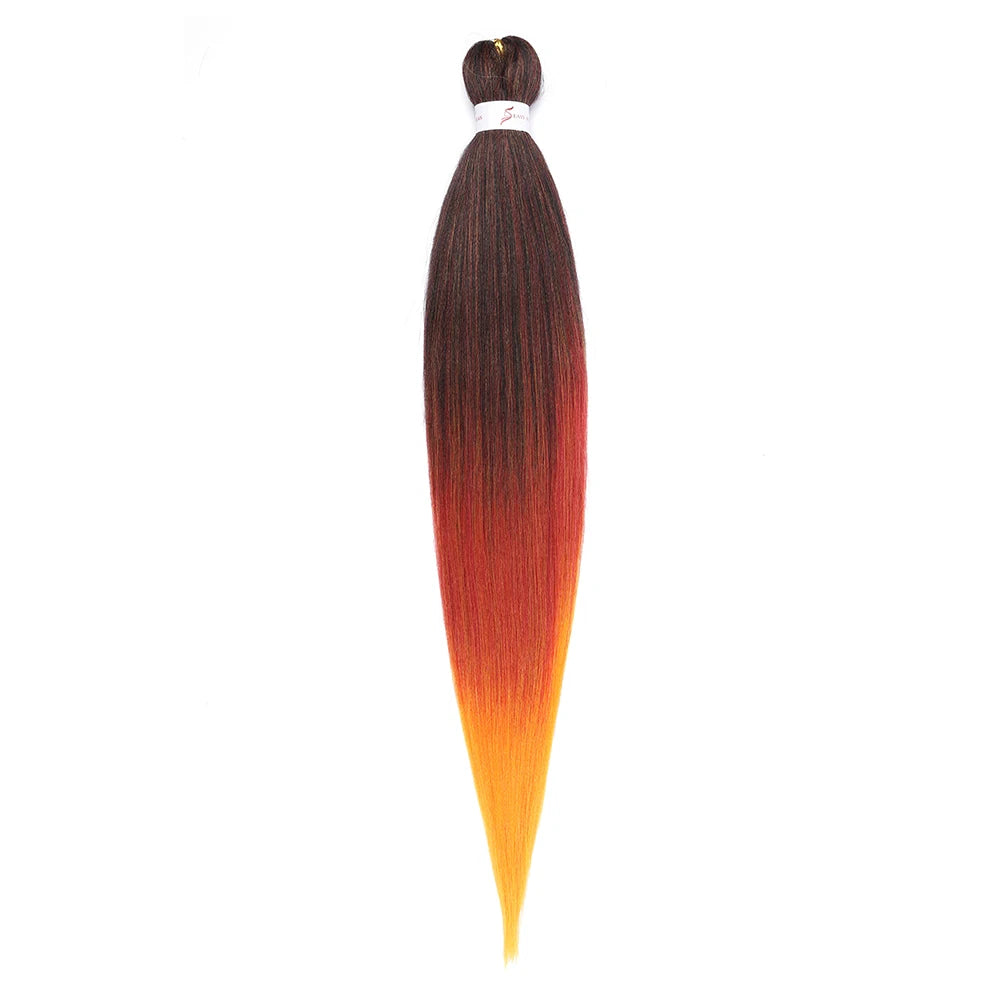Pre-stretched Synthetic Braiding Hair Ombre