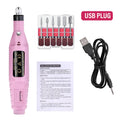 LULAA Set de Taladro Eléctrico para Uñas, Equipo de Molienda para Pedicura, Molinillo para Manicura, Herramienta Profesional de Pulido de Uñas