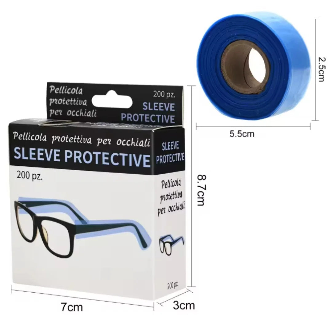 200ps/Box Salon Hairdresser Disposable Glasses Leg Sleeves Cover Hair Dye Tools Pro Hairdressing Eyeglasses Protector  Accessory