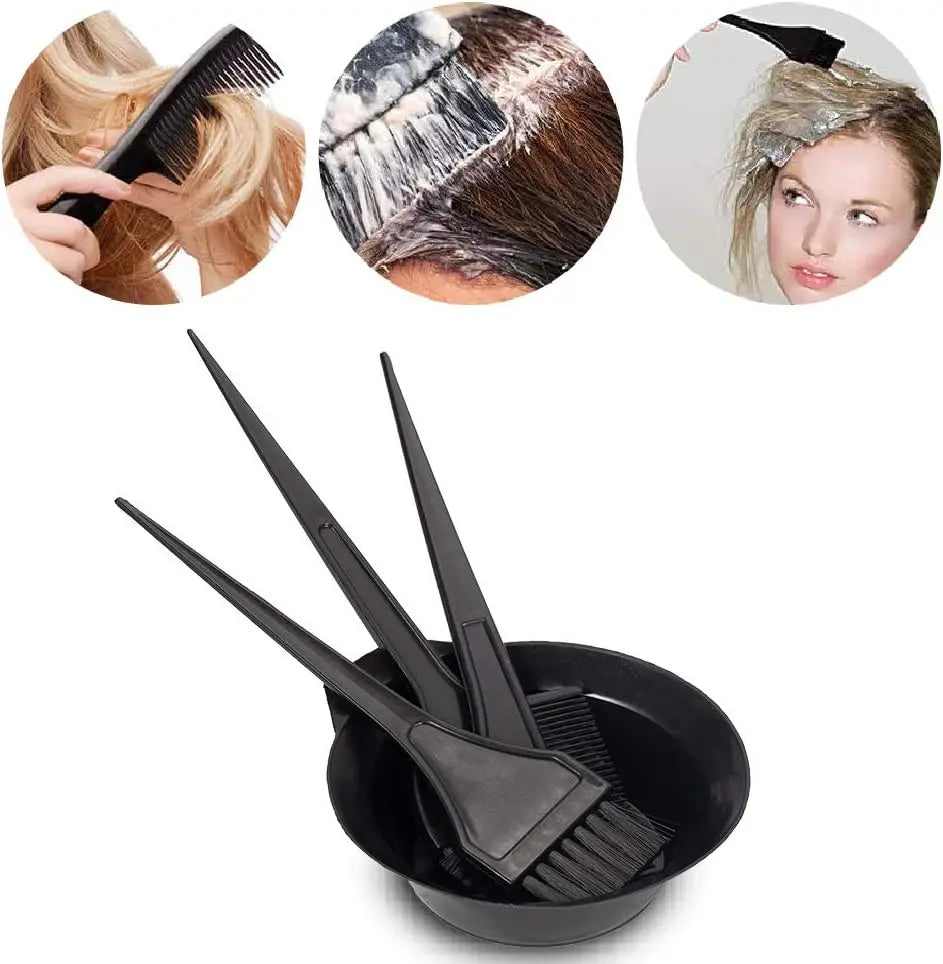 4pc Hair Coloring Kit, Hair Dye Brush, Tools for Hair Coloring Kit–Professional Dyeing Tools Set –Perfect for DIY and Salon Use