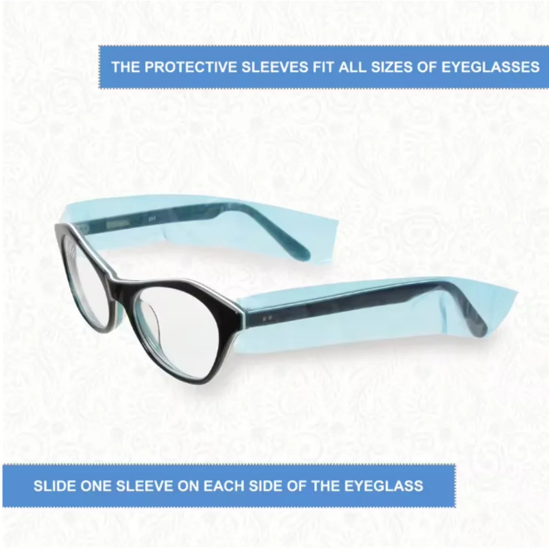 200ps/Box Salon Hairdresser Disposable Glasses Leg Sleeves Cover Hair Dye Tools Pro Hairdressing Eyeglasses Protector  Accessory