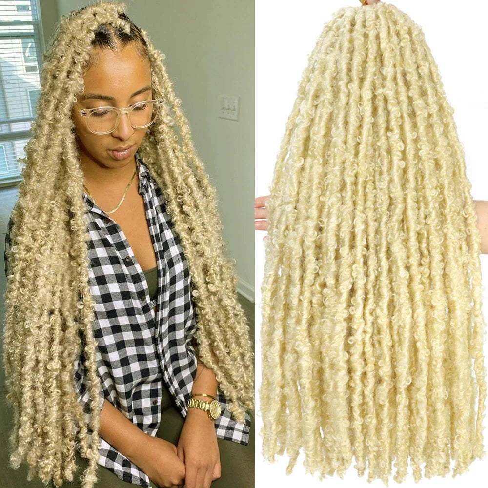 18 24 36 Inches Butterfly Locs Crochet Hair
