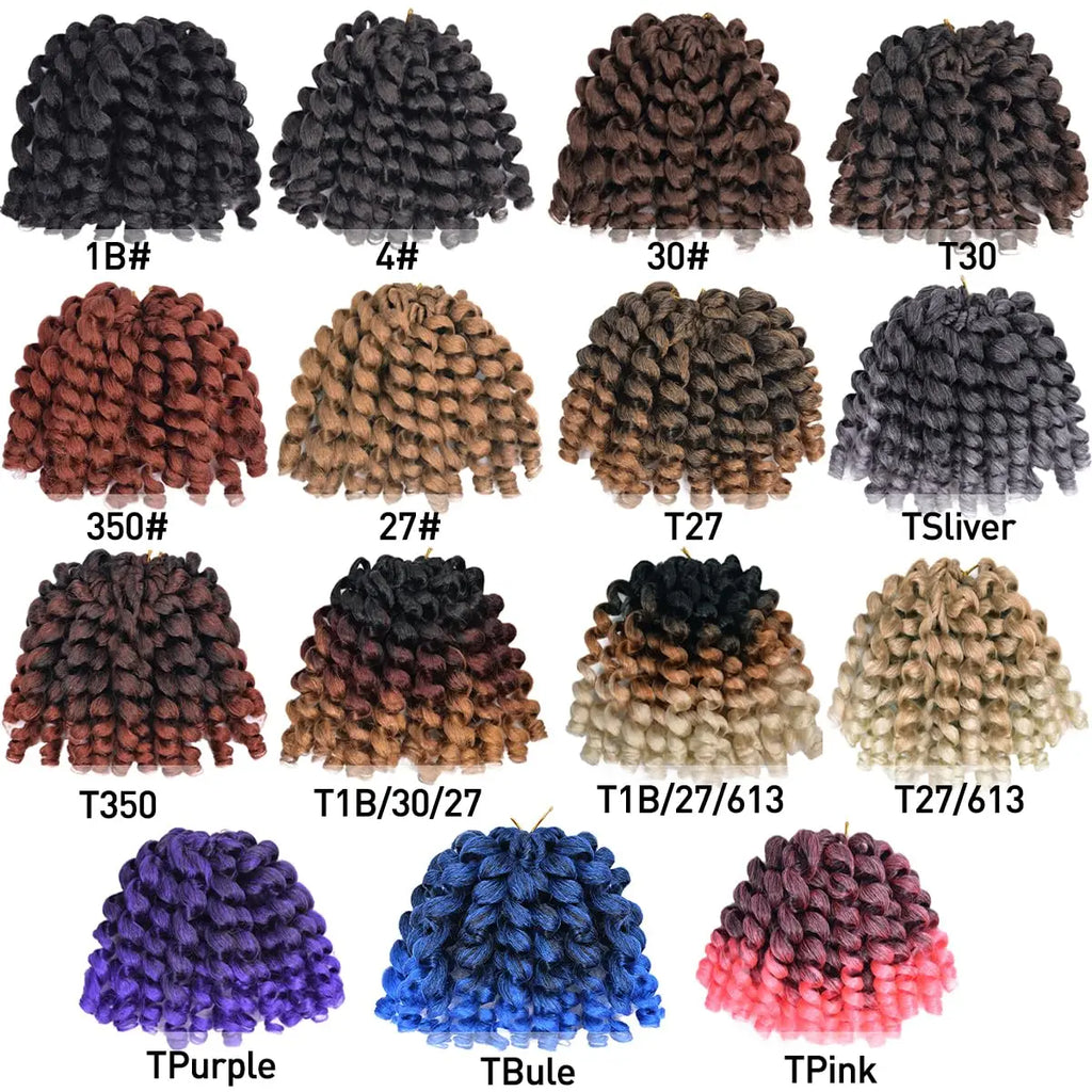 Ombre Jumpy Wand Curl Crochet - Braiding Hair