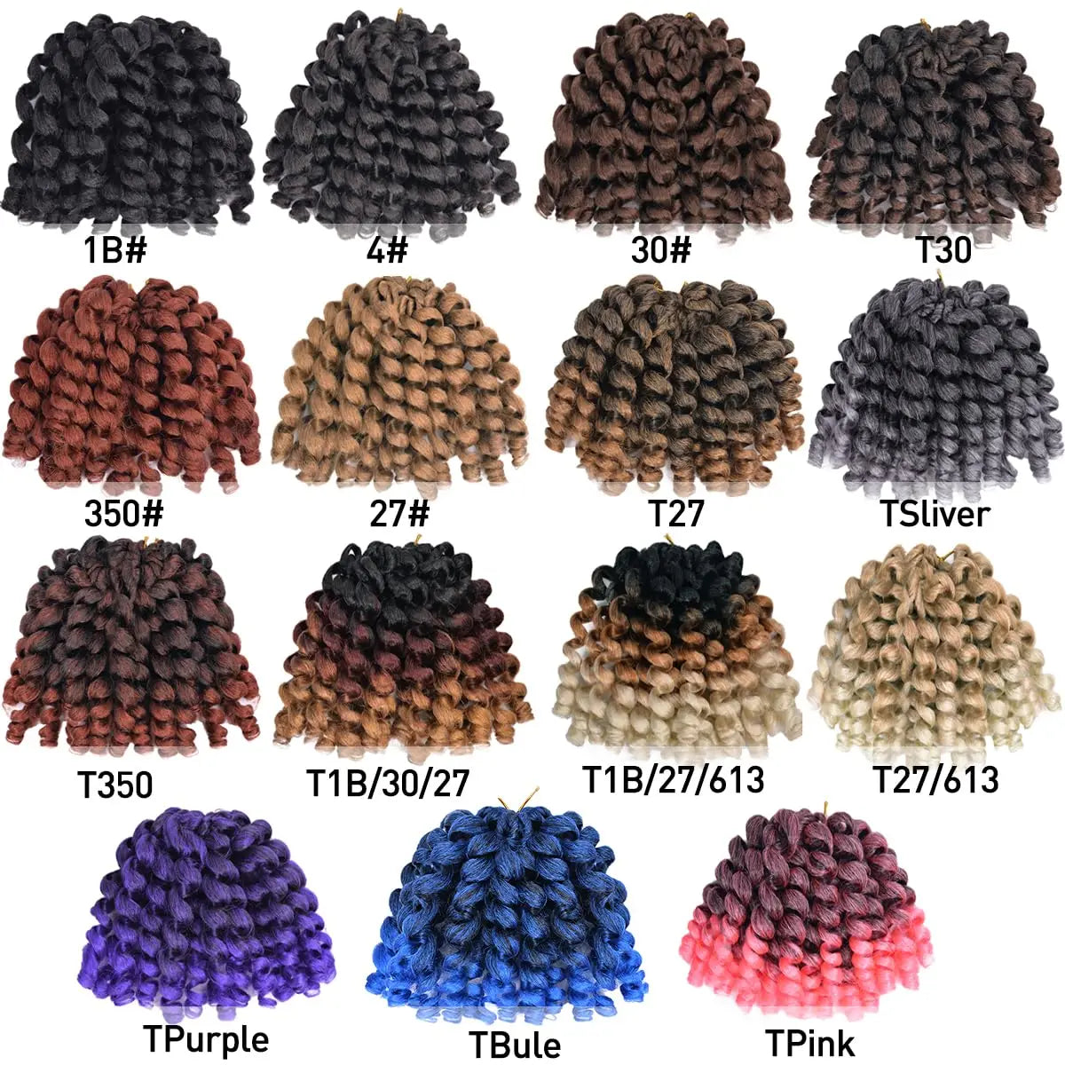 Ombre Jumpy Wand Curl Crochet - Braiding Hair