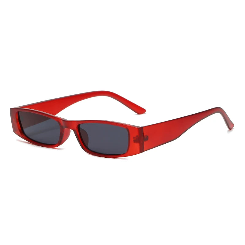 Fashion Narrow Frame Rectangle Sunglasses Women Brand Designer Black Sun Glasses For Female Trend Glasees Ladies UV400