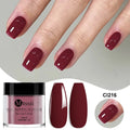 MTSSII 10g Polvo para inmersión de uñas Secado natural Sin curado con lámpara Arte de uñas DIY Decoración Pigmento Polvo Brillo Manicura de larga duración Salón