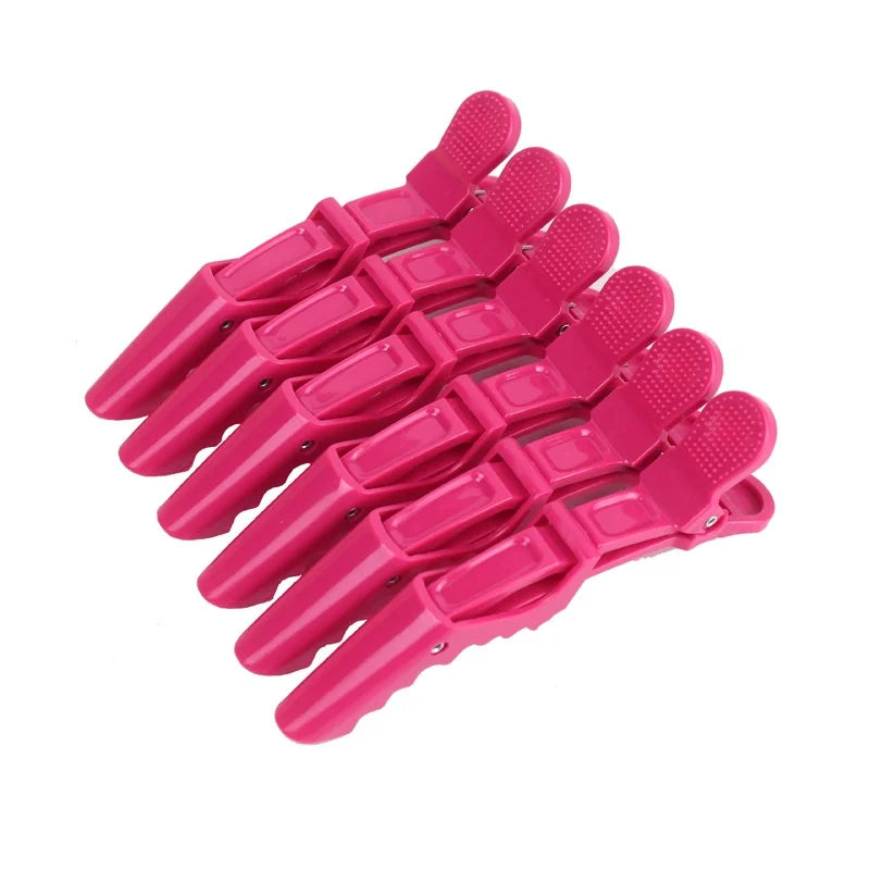6PCS Alligator Hair Clips Hairdressing Clamps Claws Section Clip Barber Crocodile Hairpin Salon Styling Tools Hair Accessories